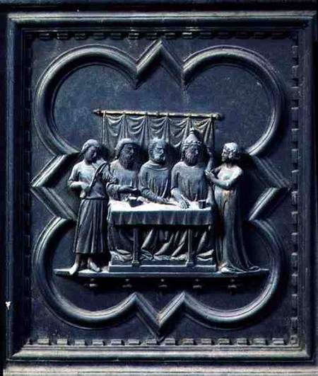 The Dance of Salome, fifteenth panel of the South Doors of the Baptistery of San Giovanni from Andrea Pisano