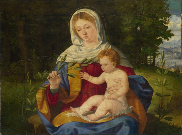 The Virgin and Child with a Shoot of Olive from Andrea Previtali