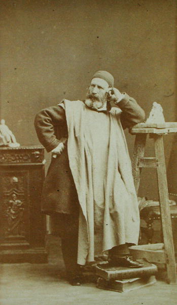 Jean-Baptiste Carpeaux (1827-75) (b/w photo)  from Andre Adolphe Eugene Disderi
