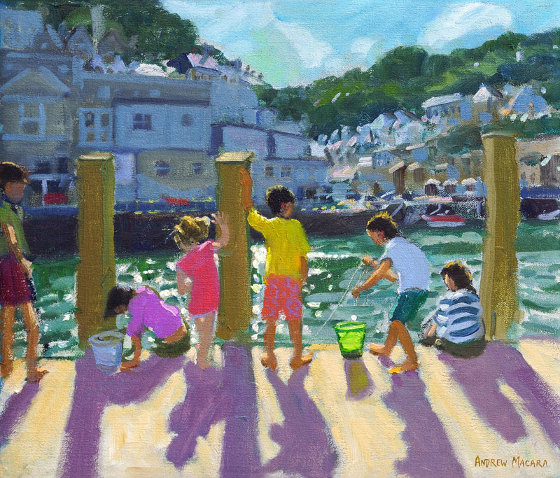 Quayside fishing,Looe from Andrew  Macara