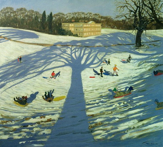 Calke Abbey House, Winter, 2002 (oil on canvas)  from Andrew  Macara