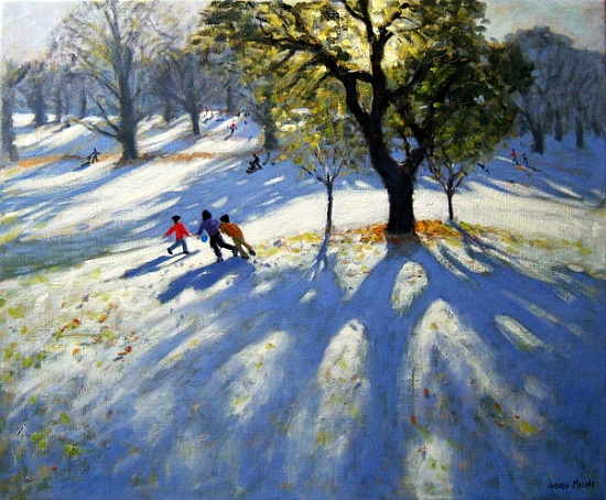 Markeaton Park, early snow from Andrew  Macara