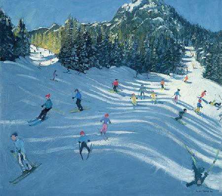 Two Ski-Slopes, 2004 (oil on canvas) 