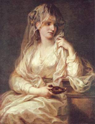 Portrait of a lady as Vestalin from Angelica Kauffmann