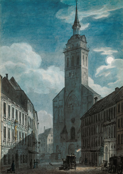 At old Peter in Munich from Angelo I. Quaglio