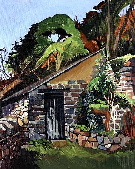 The Shed, Clovelly (oil on board)  from Anna  Teasdale