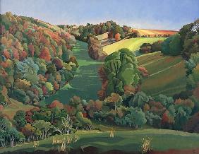 The Long Field, Yatton Keynell (oil on canvas) 