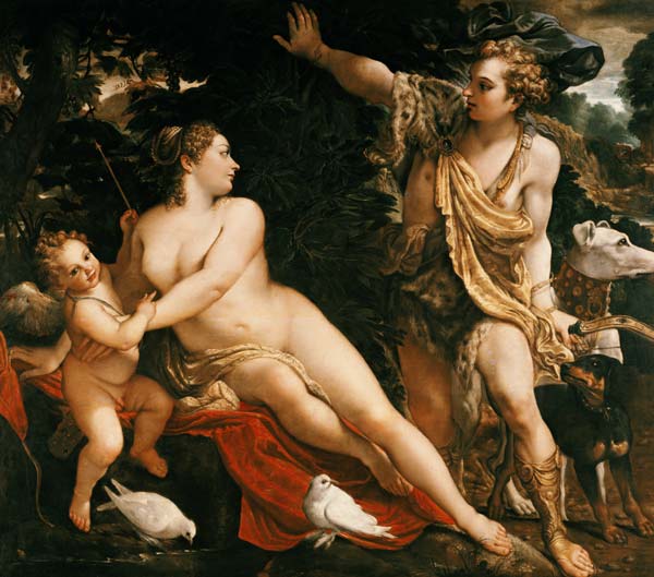 Adonis finds Venus. from Annibale Carracci