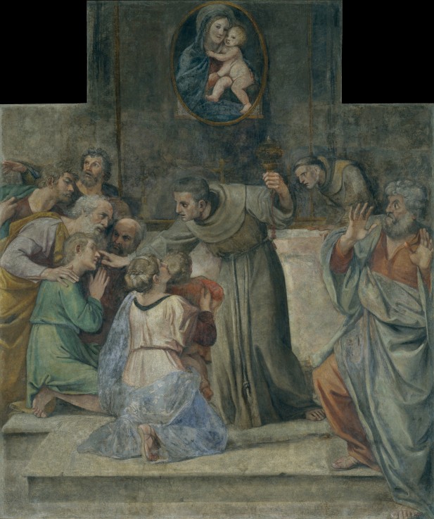 Healing the blind at birth from Annibale Carracci