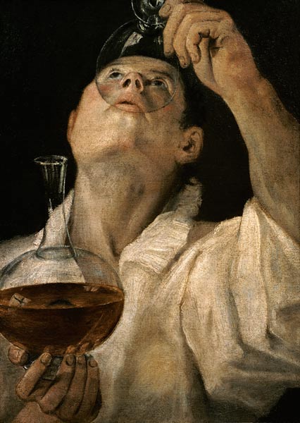 Portrait of a Man Drinking from Annibale Carracci