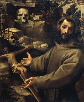 A.Carracci /Francis of Assisi/ Ptg./ C16
