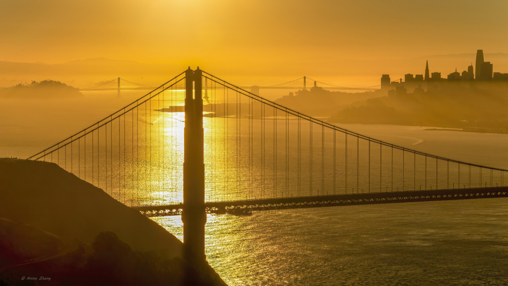 Golden Gate Bridge Sunrise from Annie Zhang