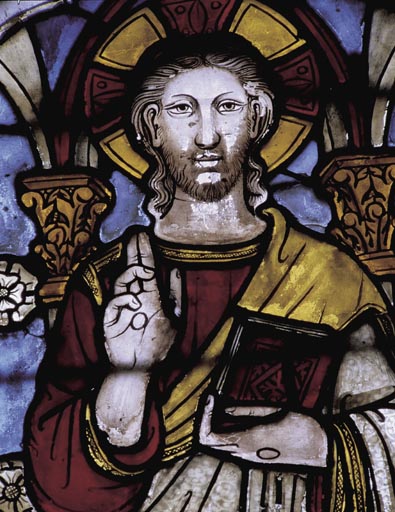 Assisi, Glasfenster, Christus from Anonym, Haarlem