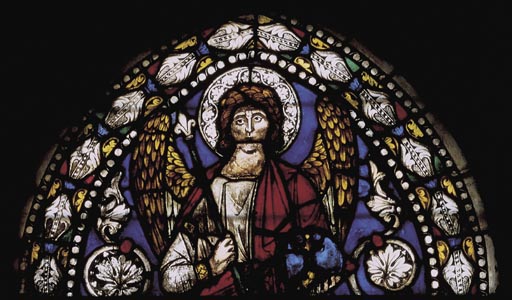 Assisi, Glasfenster, Engel mit Zepter from Anonym, Haarlem