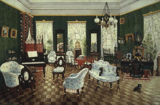 Kabinett im Landhaus des Grafen Dimitri Andrejewitsch Tolstoi in Snamenskaja, Gouvernement Woronesch from Anonym, Haarlem