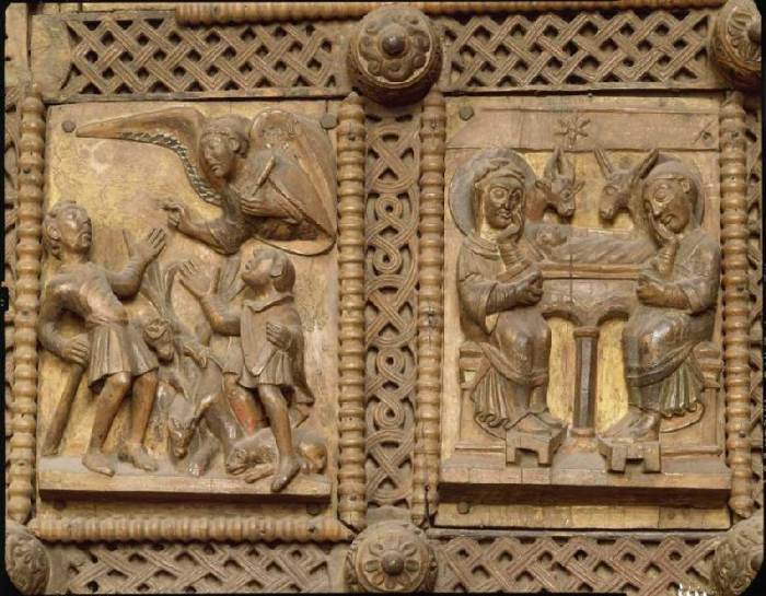 Kapitoltüre, Verkündigung an die Hirten from Anonym Romanisch