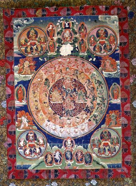 1961.70 Thangka of peaceful and wrathful Deities from Anonymous painter