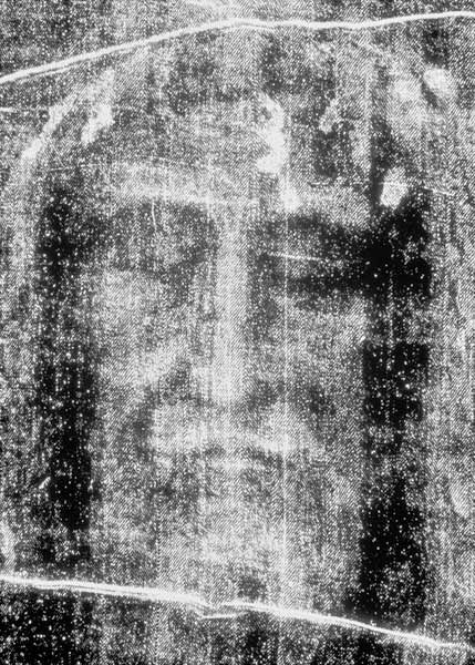 Turin shroud, head in negative from Anonymous painter