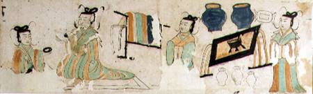 Ast.ii.1.02 + 03 Scenes of happiness in the future lives of the deceased, Astana from Anonymous painter