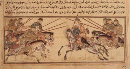 Battle between Mongol tribes from Anonymous painter