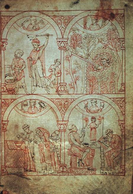 Codex 507 f.2v Reuner Musterbuch from Anonymous painter