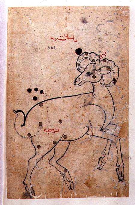 f.154a Aries, the Ram,Persian from Isfahan or Shiraz from Anonymous painter