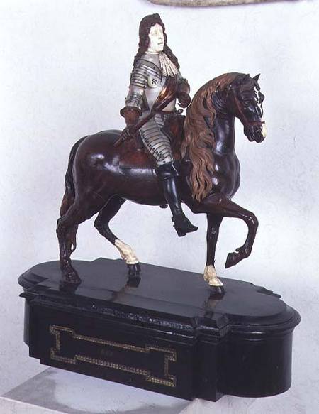 Francesco I on horseback, sculpture, Italian from Anonymous painter