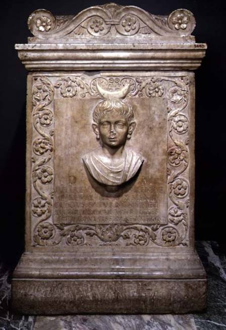 Funerary stele of a ten year old girl called Julia Victorina Roman from Anonymous painter