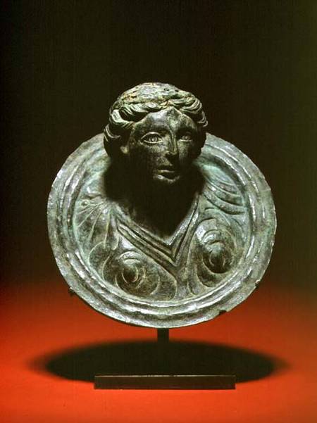 Gallo-Roman repousse applique roundel with the bust of a female from Anonymous painter