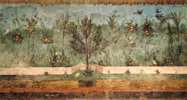 Garden Paintings from the so-called 'Villa of Livia', Primaporta,Rome from Anonymous painter
