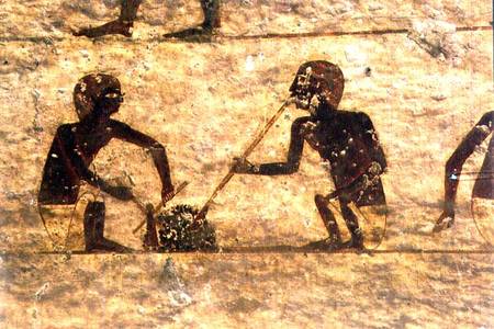 Glass Blowers, detail from a tomb wall painting,Egyptian from Anonymous painter
