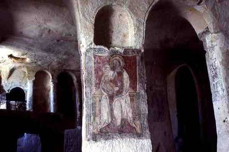 Interior showing a Wall Painting from Anonymous painter