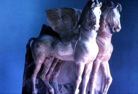 Pair of Winged Terracotta Horses, from the Temple of Tarquinia from Anonymous painter