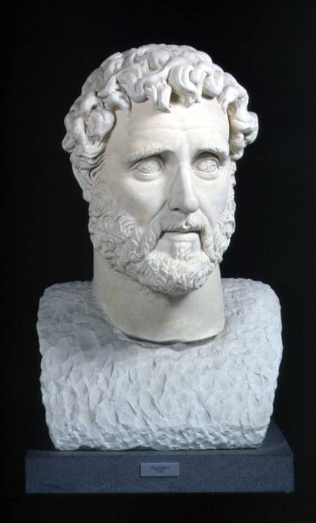 Portrait bust of Emperor Antoninus Pius (86-161) from the Baths of CaracallaRome from Anonymous painter