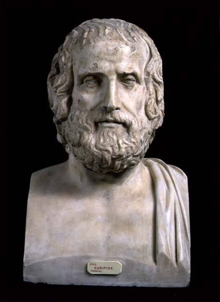 Portrait Bust of Euripides (c.484-406 BC) second half of the 4th century BC from Anonymous painter