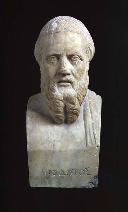 Portrait bust of Herodotus (c.485-425 BC) from Anonymous painter