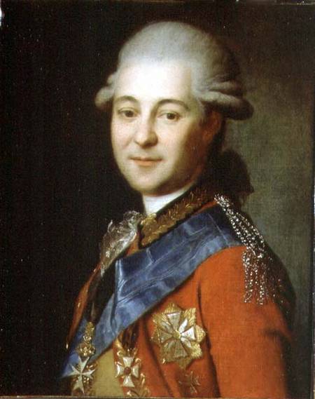 Portrait of Semeon Gavrilovich Zorich (1745-99) from Anonymous painter