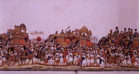 Procession of an Indian Prince from Anonymous painter