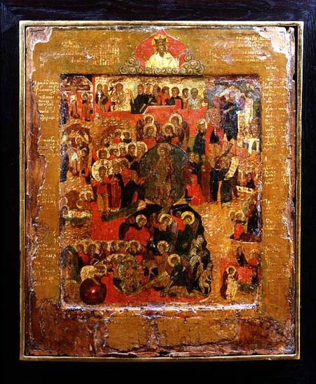 The Resurrection and Descent into Hell (Anastasis) Russian icon from Anonymous painter