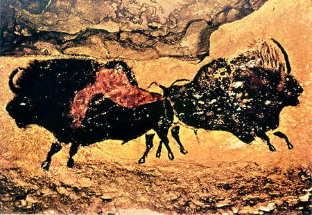 Rock painting of bison from Anonymous painter