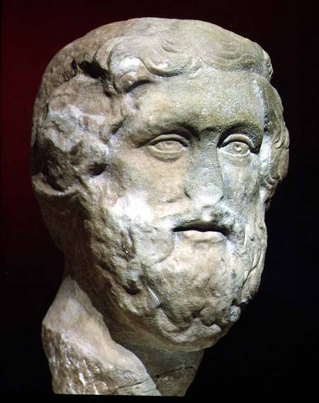 Roman marble head of a bearded man from Anonymous painter