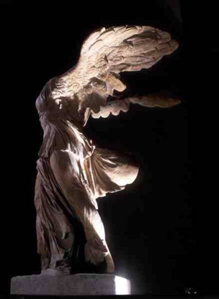 Side view of the Victory of Samothrace from Anonymous painter