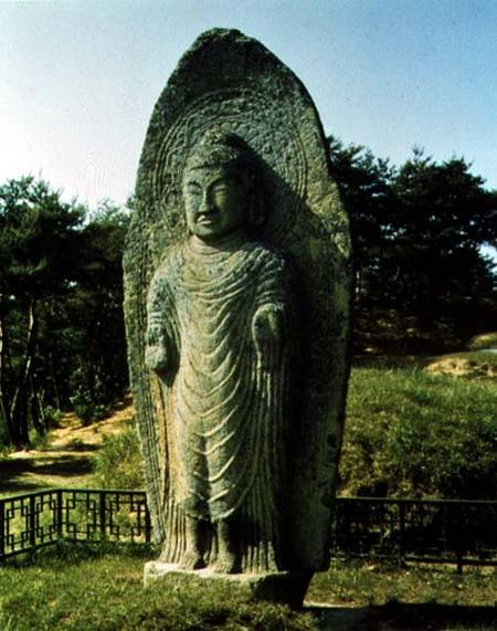 Standing Buddha at Ch'olch'on-niNaju from Anonymous painter