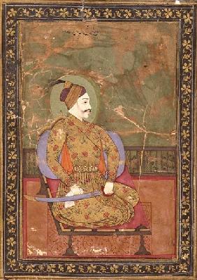 58.20/25A Portrait of Sultan Abdullah Qutb Shah seated, (1626-72), Golconda, Deccani School
