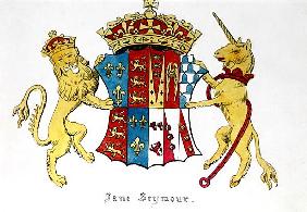 Coat of Arms of Jane Seymour (c.1509-37), third wife of King Henry VIII of England (1491-1547)