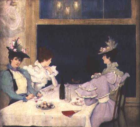 Women Dining in a Restaurant from Anonymous painter
