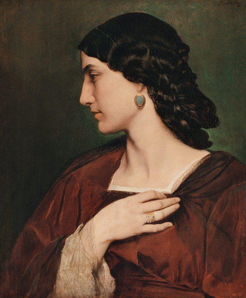 Portrait the Nanna Risi. from Anselm Feuerbach
