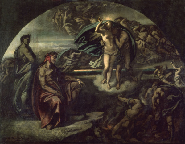 Dante & Virgil in Underworld from Anselm Feuerbach