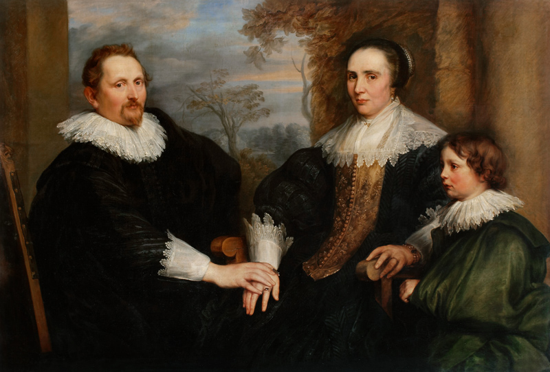 Portrait of the Antwerp Merchant Sebastiaen Leerse and his Family from Anthonis van Dyck