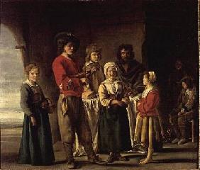 Peasants in a Cave